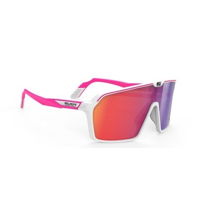Слънчеви Очила Rudy Spinshield Multilaser Red Asian Fit White/Pink Fluo